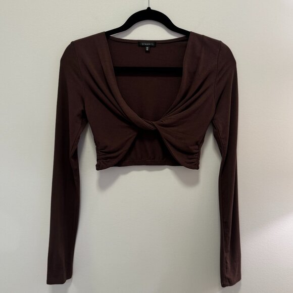 Dynamite Anais Long Sleeve Wrap Top - Picture 2 of 5